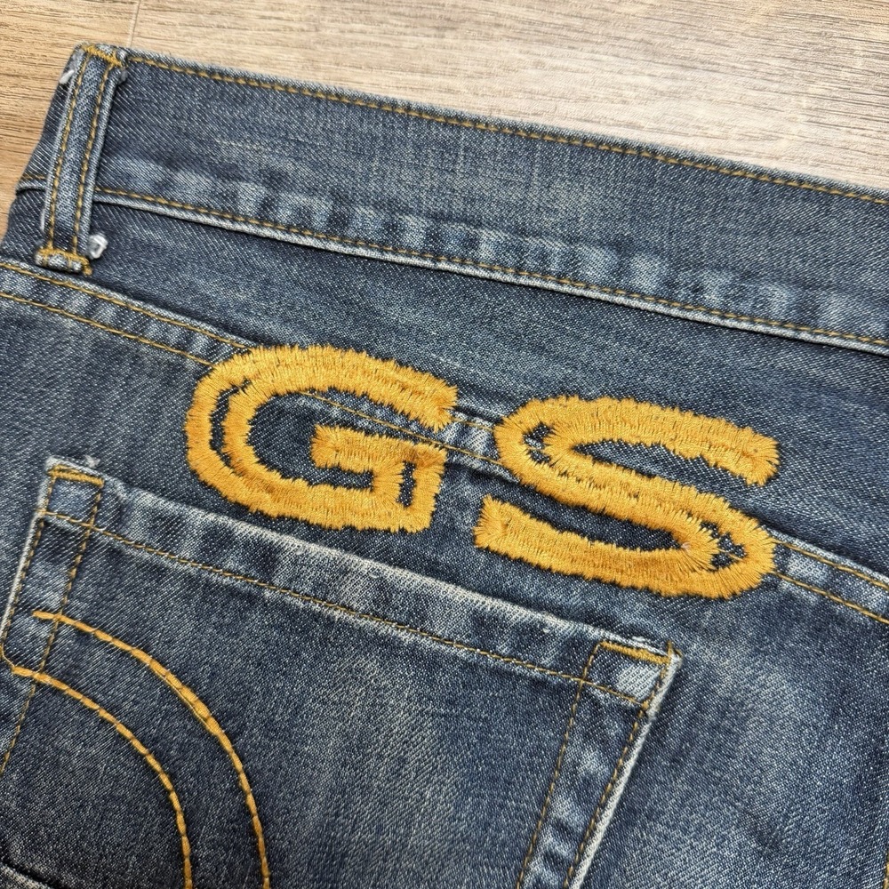 G-Star RAW Jeans Men 38x34 Blue Army Elwood Embroidered Medium Wash Denim Y2K - Picture 5 of 13